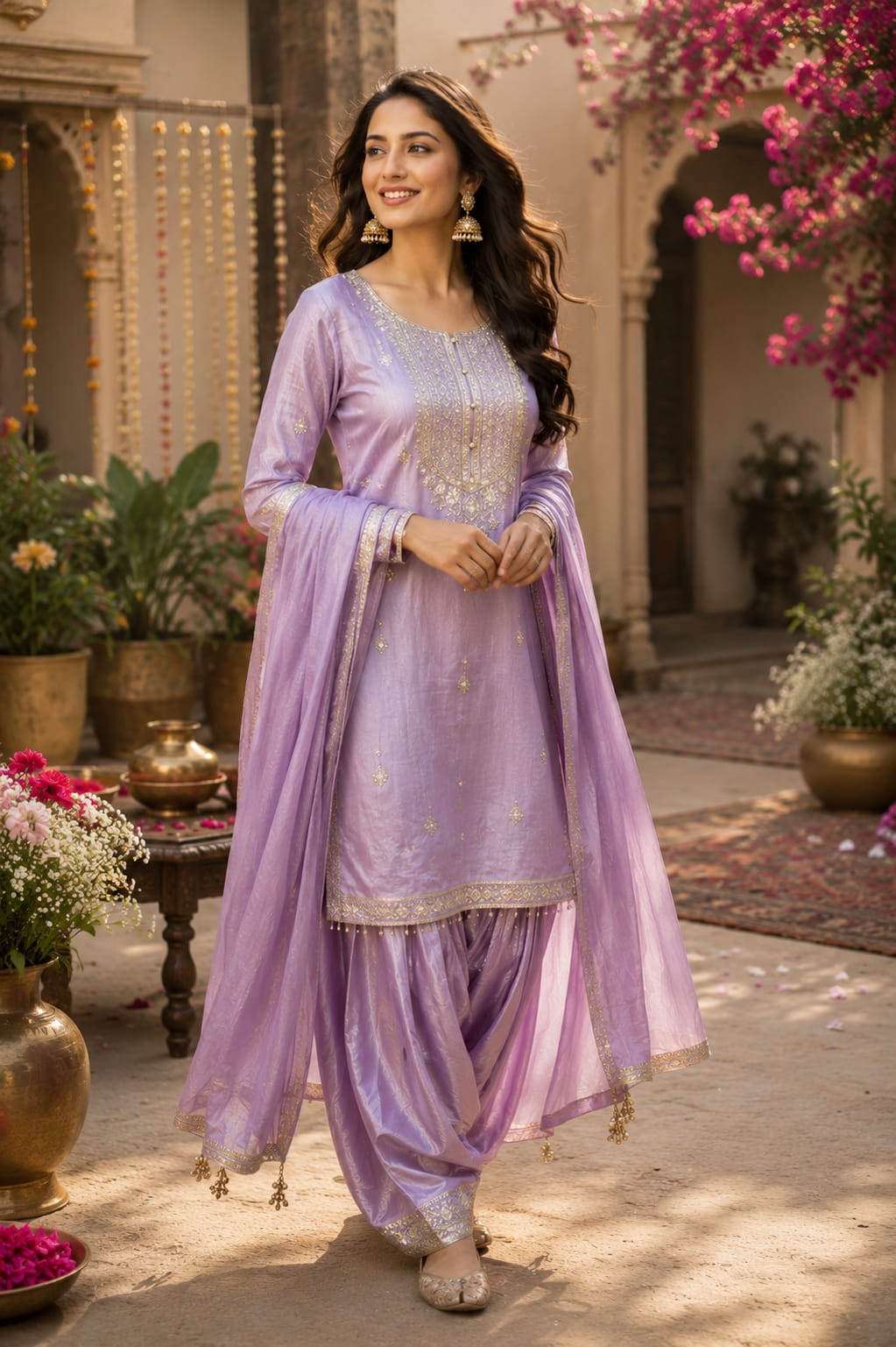 Gulnaar – Silk Farshi Salwar Set
