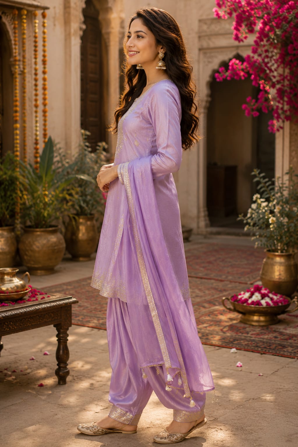Gulnaar – Silk Farshi Salwar Set